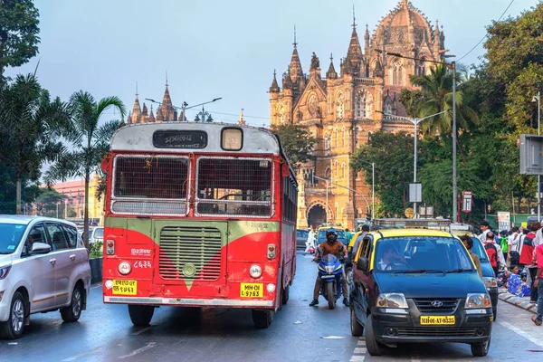 2020 Mumbai India Chhatrapati Shivaji Maharaj Terminus Cstm Conosciuta Anche — Foto Stock