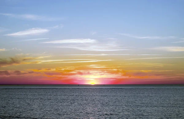 Spanya Nın Güneyindeki Atlantik Okyanusu Nda Gün Batımı — Stok fotoğraf