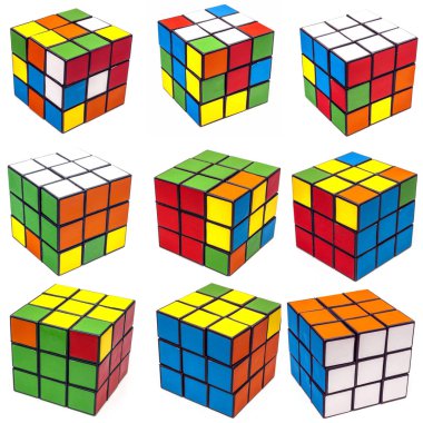 Kolaj rubik küp nerede göründüğü gibi hazırlanıyor 