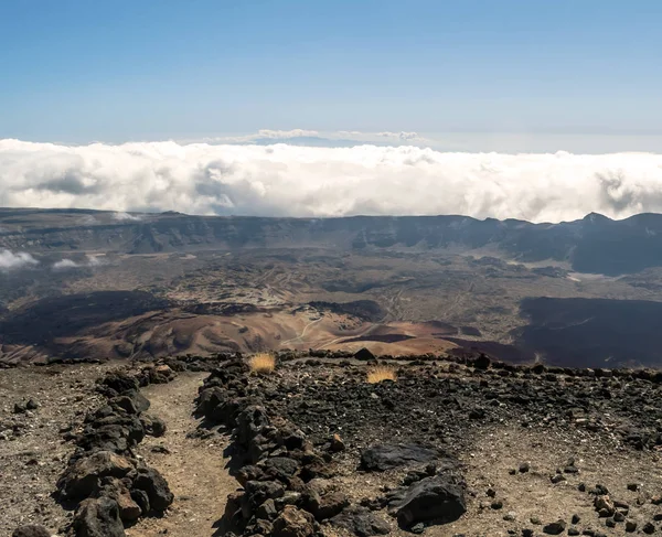 Blick Auf Teide Auf Der Insel Teneriffa Spanien Ist Ein — Stockfoto