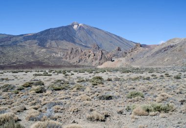 Teide Adası Tenerife İspanya bulunan doğal bir parkta bir volkan gibi ve korumalı 