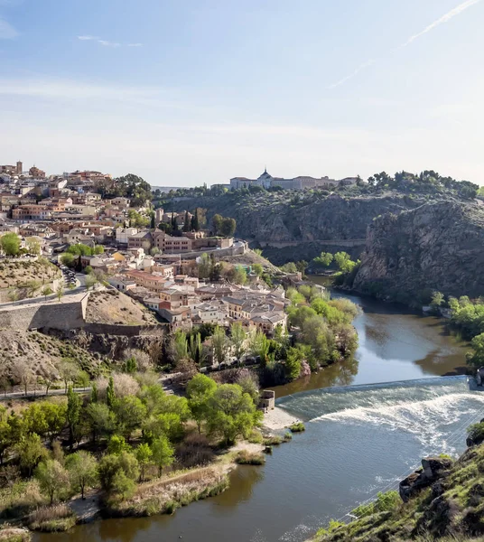 Visa Den Spanska Staden Toledo Sett Från Den Gotiska Katedralen — Stockfoto