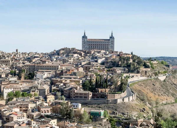 Vista Ciudad Española Toledo Vista Desde Catedral Gótica Santa María — Foto de Stock