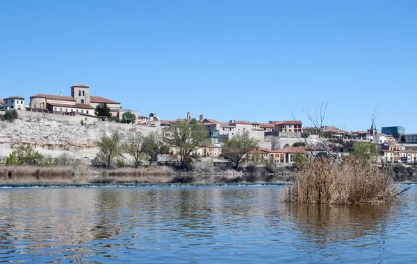 Zamora Uitzicht Stad Vanaf Douro Kan Muur Zien — Stockfoto