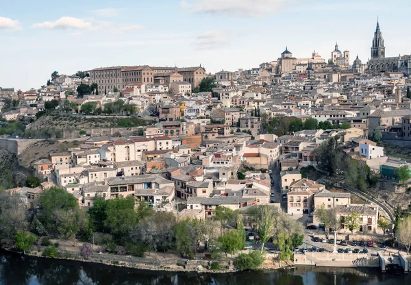 Toledo Rodeado Por Río Targus — Foto de Stock