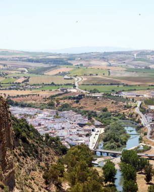 Burgos İspanyol şehir onun modern binalar ile havadan görünümü