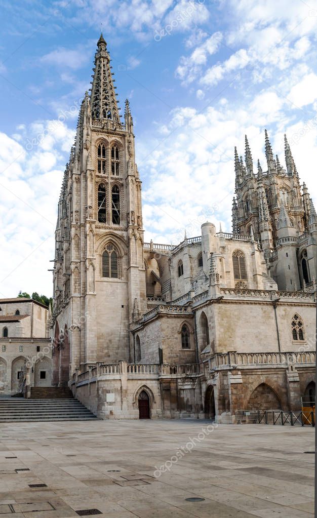 Gothic cathedral of Burgos in Spain
