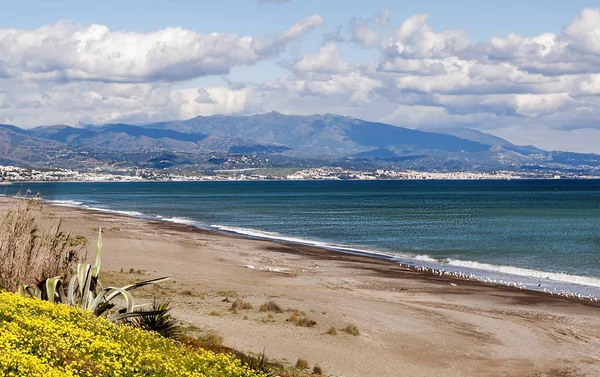 Malaga Stranden Mulen Dag — Stockfoto