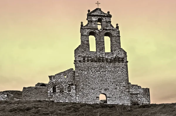 Iglesia Ruinas Mota Del Marques — Foto de Stock