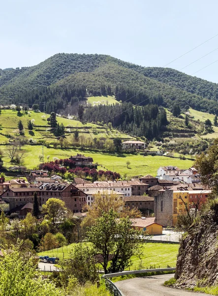 Potes Pueblo Norte España — Foto de Stock