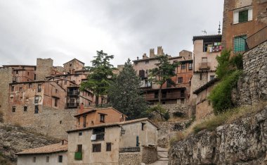 İspanya 'nın kuzeyindeki Albarracin Köyü