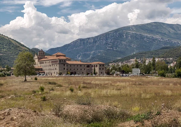 Село Кам Яними Будинками Горах Піренеїв — стокове фото