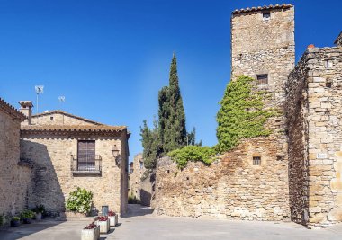 Katalonya 'daki Peratallada Köyü