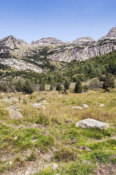 Montanhas Vale Benasque Nos Pirenéus — Fotografia de Stock