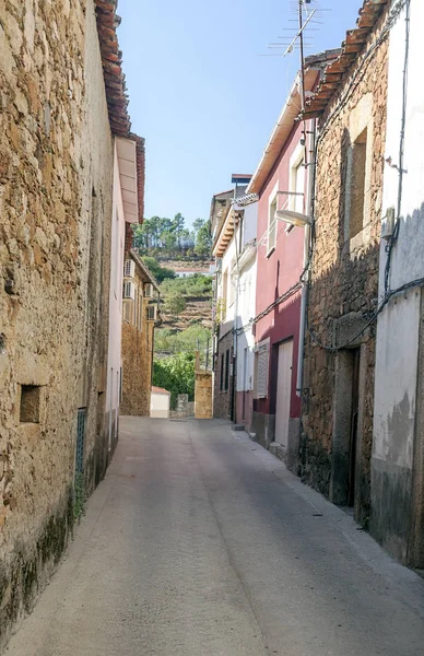 西班牙Valverde Del Fresno村的街道 — 图库照片