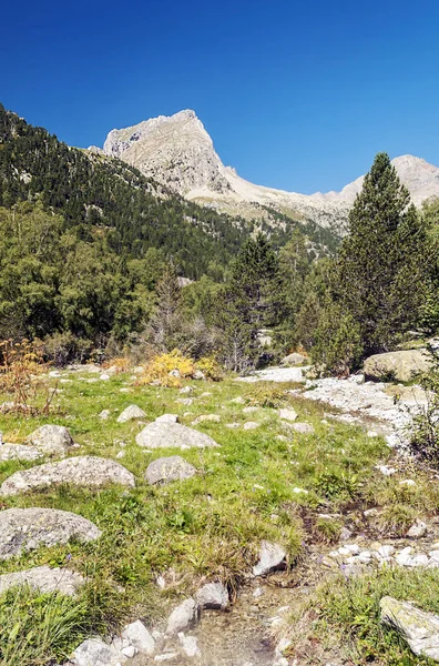 Montanhas Vale Benasque Nos Pirenéus — Fotografia de Stock