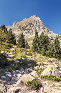 Pireneler 'deki Benasque vadisindeki dağlar