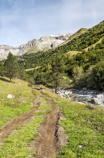 Río Valle Benasque Los Pirineos — Foto de Stock