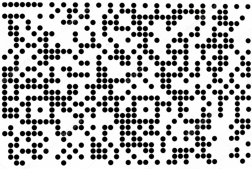 Code of black squares