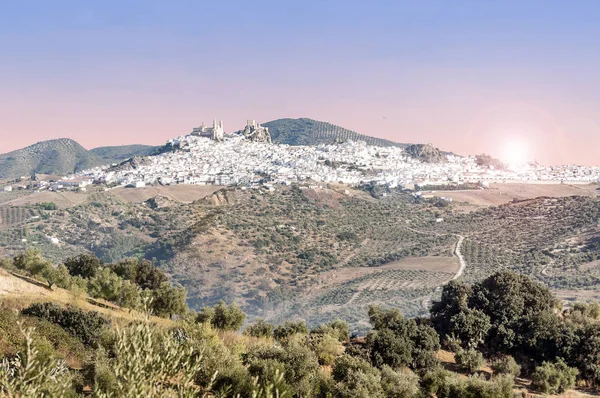 Die Weiße Stadt Olvera Andalusien — Stockfoto
