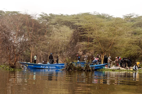 Kenya, Afrika - 2014 olabilir. Turistler Safari Afrika'da Kenya üzerinden