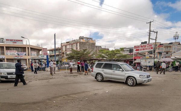 MZUMBE, TANZANIA - MAY, 2014: Street market in a small village in Tanzania.