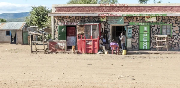 タンザニアの小さな村で Mzumbe タンザニア 2014 ストリート マーケット — ストック写真