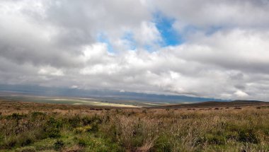 Dağlar Ngorogoro Vadisi'nde Tanzanya