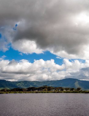 Lake Ngorogoro Vadisi'nde Tanzanya