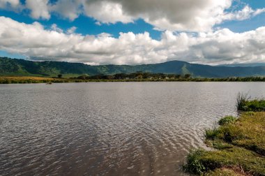 Lake Ngorogoro Vadisi'nde Tanzanya