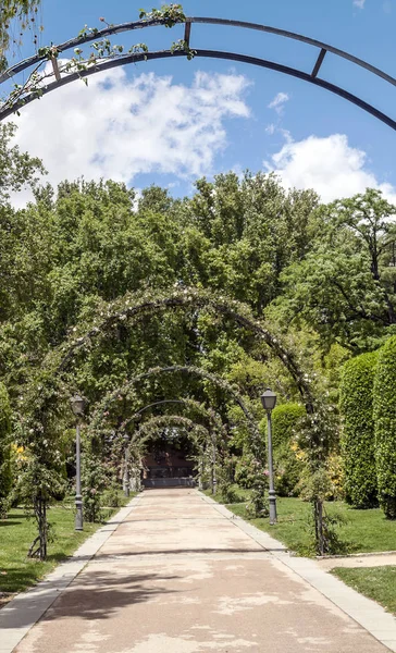 Bahar Madrid Retiro Park Bahçe — Stok fotoğraf