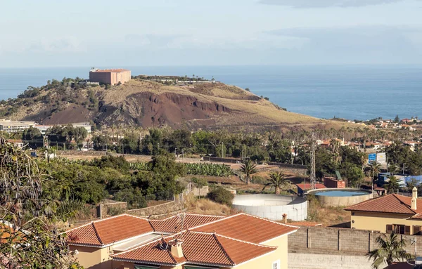 Villaggio Orotava Sull Isola Tenerife Con Mare Sullo Sfondo — Foto Stock