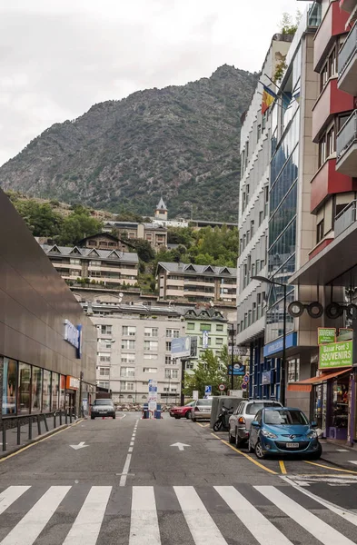 Andorra Vella Andorra Září 2014 Anonymních Lidí Kteří Jdou Přes — Stock fotografie