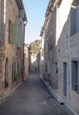 Lagrasse Köyü, Güney Fransa'da güneşli bir günde