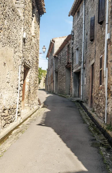 Lagrasse Dorf Südfrankreich Einem Sonnigen Tag — Stockfoto
