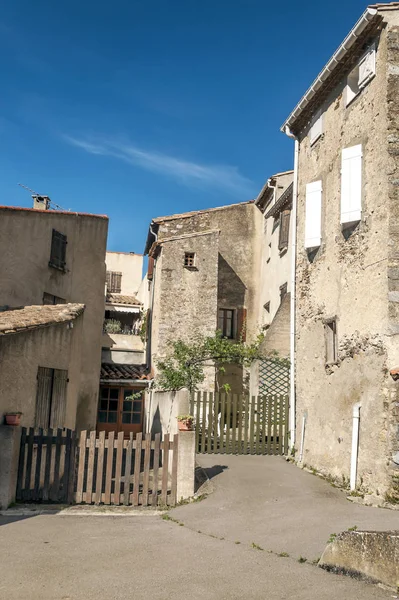 Lagrasse Aldeia Sul França Dia Ensolarado — Fotografia de Stock