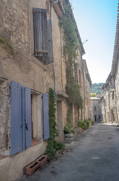 Lagrasse Aldeia Sul França Dia Ensolarado — Fotografia de Stock