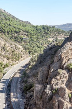 İspanya Kuzey asunny günde Guadalajara dağlarında