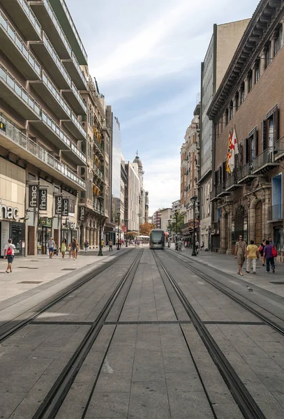Зарагоза Испания Октябрь 2014 Улица Cerdan Центре Испанского Города Сарагоса — стоковое фото