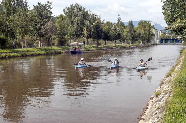 Seo Urgell Lleida Katalónia Spanyolország Szeptember 2014 Segre Folyó Vadvízi — Stock Fotó