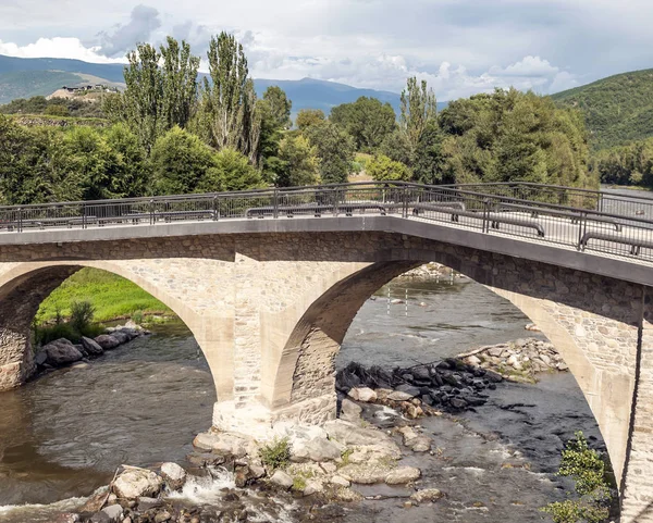 Bridge Segre River Catalonia Pyrenees Mountains — Stock Photo, Image