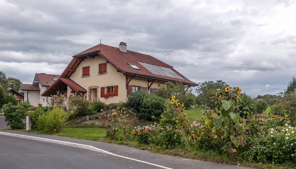 Pueblo Rural Los Alpes Francia Día Soleado — Foto de Stock