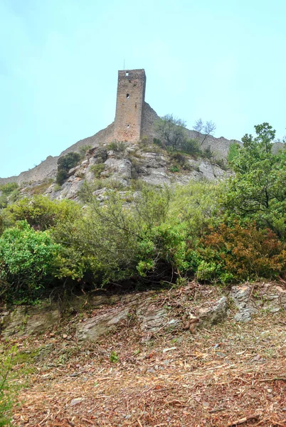 Gordes Pueblo Francia Día Nublado — Foto de Stock