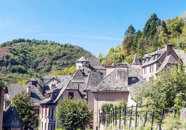 Streets Conques Mountains Southern France Sunny Day — Stock Photo, Image