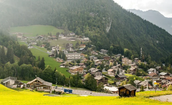 Berge Den Französischen Alpen Einem Bewölkten Tag — Stockfoto