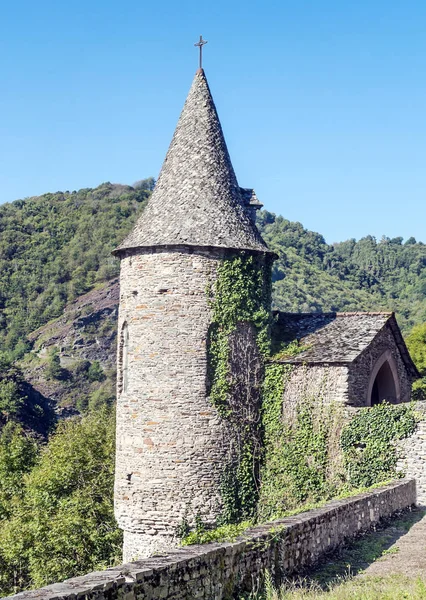 Calles Conques Las Montañas Del Sur Francia Día Soleado —  Fotos de Stock