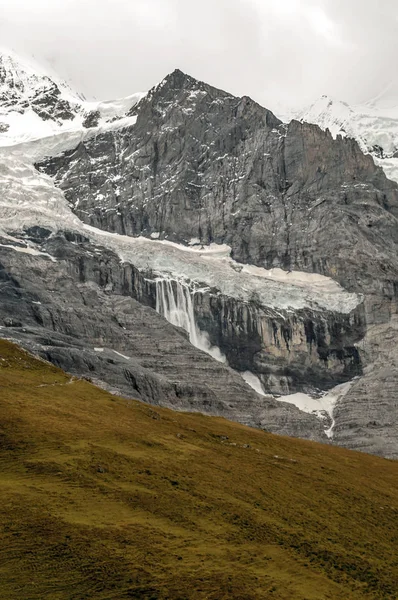 Murren Mountains Switzerland Cloudy Day — Stock Photo, Image