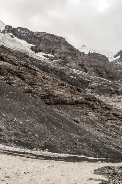 Murren Bergen Zwitserland Een Bewolkte Dag — Stockfoto