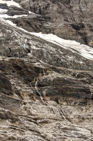 Murren Bergen Zwitserland Een Bewolkte Dag — Stockfoto