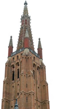 Bruges'deki Romanesk kilise kule